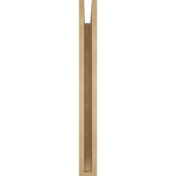 Ekena Millwork - BKTUR035X26X34BOA06RCPR - Timberthane Faux Wood Balboa Style Bracket, Slat Ends, 3 1/2"W x 26"D x 34"H, Primed Tan