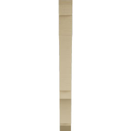 Ekena Millwork - BKTUR035X26X38BOA06RCPR - Timberthane Faux Wood Balboa Style Bracket, Slat Ends, 3 1/2"W x 26"D x 38"H, Primed Tan