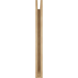 Ekena Millwork - BKTUR035X26X38BOA06RCPR - Timberthane Faux Wood Balboa Style Bracket, Slat Ends, 3 1/2"W x 26"D x 38"H, Primed Tan