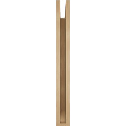 Ekena Millwork - BKTUR035X28X32BOA06RCPR - Timberthane Faux Wood Balboa Style Bracket, Slat Ends, 3 1/2"W x 28"D x 32"H, Primed Tan