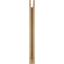 Ekena Millwork - BKTUR035X28X40BOA06RCPR - Timberthane Faux Wood Balboa Style Bracket, Slat Ends, 3 1/2"W x 28"D x 40"H, Primed Tan