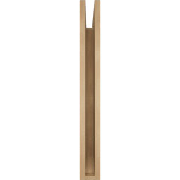 Ekena Millwork - BKTUR035X30X30BOA06RCPR - Timberthane Faux Wood Balboa Style Bracket, Slat Ends, 3 1/2"W x 30"D x 30"H, Primed Tan