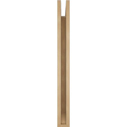 Ekena Millwork - BKTUR035X30X36BOA06RCPR - Timberthane Faux Wood Balboa Style Bracket, Slat Ends, 3 1/2"W x 30"D x 36"H, Primed Tan