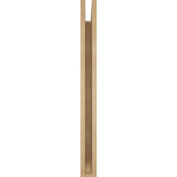 Ekena Millwork - BKTUR035X30X38BOA06RCPR - Timberthane Faux Wood Balboa Style Bracket, Slat Ends, 3 1/2"W x 30"D x 38"H, Primed Tan
