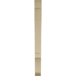 Ekena Millwork - BKTUR035X30X42BOA06RCPR - Timberthane Faux Wood Balboa Style Bracket, Slat Ends, 3 1/2"W x 30"D x 42"H, Primed Tan
