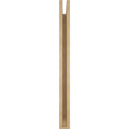 Ekena Millwork - BKTUR035X30X42BOA06RCPR - Timberthane Faux Wood Balboa Style Bracket, Slat Ends, 3 1/2"W x 30"D x 42"H, Primed Tan