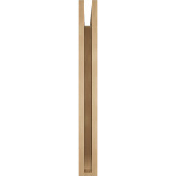 Ekena Millwork - BKTUR035X32X32BOA06RCPR - Timberthane Faux Wood Balboa Style Bracket, Slat Ends, 3 1/2"W x 32"D x 32"H, Primed Tan