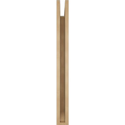 Ekena Millwork - BKTUR035X32X36BOA06RCPR - Timberthane Faux Wood Balboa Style Bracket, Slat Ends, 3 1/2"W x 32"D x 36"H, Primed Tan