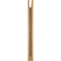 Ekena Millwork - BKTUR035X32X38BOA06RCPR - Timberthane Faux Wood Balboa Style Bracket, Slat Ends, 3 1/2"W x 32"D x 38"H, Primed Tan
