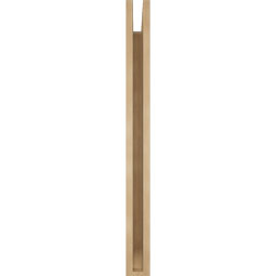 Ekena Millwork - BKTUR035X32X40BOA06RCPR - Timberthane Faux Wood Balboa Style Bracket, Slat Ends, 3 1/2"W x 32"D x 40"H, Primed Tan