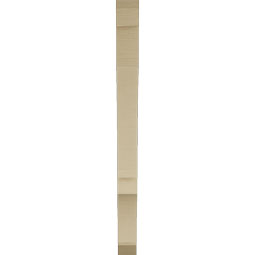 Ekena Millwork - BKTUR035X32X44BOA06RCPR - Timberthane Faux Wood Balboa Style Bracket, Slat Ends, 3 1/2"W x 32"D x 44"H, Primed Tan