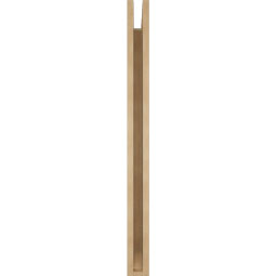 Ekena Millwork - BKTUR035X32X44BOA06RCPR - Timberthane Faux Wood Balboa Style Bracket, Slat Ends, 3 1/2"W x 32"D x 44"H, Primed Tan