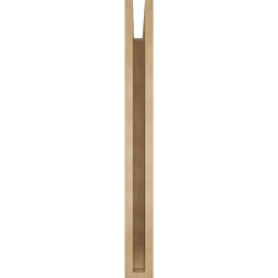 Ekena Millwork - BKTUR035X34X34BOA06RCPR - Timberthane Faux Wood Balboa Style Bracket, Slat Ends, 3 1/2"W x 34"D x 34"H, Primed Tan