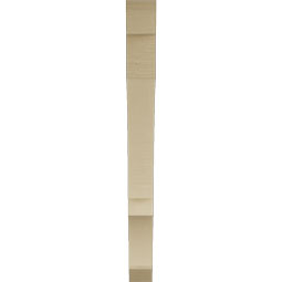 Ekena Millwork - BKTUR035X34X38BOA06RCPR - Timberthane Faux Wood Balboa Style Bracket, Slat Ends, 3 1/2"W x 34"D x 38"H, Primed Tan