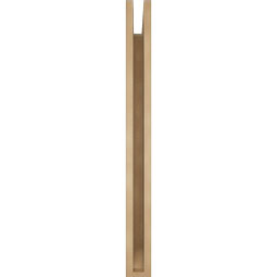 Ekena Millwork - BKTUR035X34X38BOA06RCPR - Timberthane Faux Wood Balboa Style Bracket, Slat Ends, 3 1/2"W x 34"D x 38"H, Primed Tan