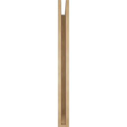 Ekena Millwork - BKTUR035X34X40BOA06RCPR - Timberthane Faux Wood Balboa Style Bracket, Slat Ends, 3 1/2"W x 34"D x 40"H, Primed Tan