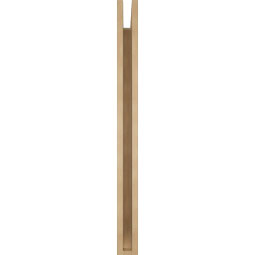 Ekena Millwork - BKTUR035X34X42BOA06RCPR - Timberthane Faux Wood Balboa Style Bracket, Slat Ends, 3 1/2"W x 34"D x 42"H, Primed Tan