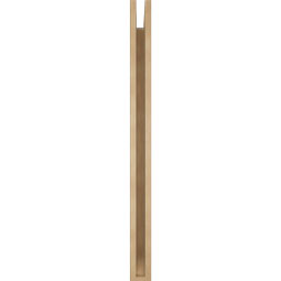 Ekena Millwork - BKTUR035X34X46BOA06RCPR - Timberthane Faux Wood Balboa Style Bracket, Slat Ends, 3 1/2"W x 34"D x 46"H, Primed Tan