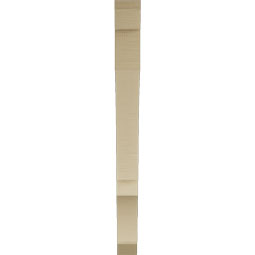 Ekena Millwork - BKTUR035X36X40BOA06RCPR - Timberthane Faux Wood Balboa Style Bracket, Slat Ends, 3 1/2"W x 36"D x 40"H, Primed Tan