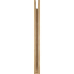Ekena Millwork - BKTUR035X36X40BOA06RCPR - Timberthane Faux Wood Balboa Style Bracket, Slat Ends, 3 1/2"W x 36"D x 40"H, Primed Tan