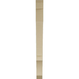 Ekena Millwork - BKTUR035X36X42BOA06RCPR - Timberthane Faux Wood Balboa Style Bracket, Slat Ends, 3 1/2"W x 36"D x 42"H, Primed Tan