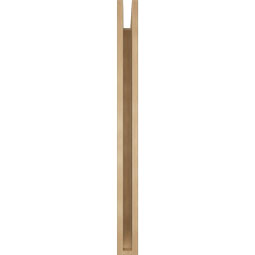 Ekena Millwork - BKTUR035X36X42BOA06RCPR - Timberthane Faux Wood Balboa Style Bracket, Slat Ends, 3 1/2"W x 36"D x 42"H, Primed Tan