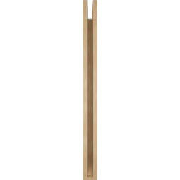 Ekena Millwork - BKTUR035X36X44BOA06RCPR - Timberthane Faux Wood Balboa Style Bracket, Slat Ends, 3 1/2"W x 36"D x 44"H, Primed Tan