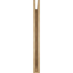 Ekena Millwork - BKTUR035X38X38BOA06RCPR - Timberthane Faux Wood Balboa Style Bracket, Slat Ends, 3 1/2"W x 38"D x 38"H, Primed Tan