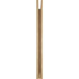 Ekena Millwork - BKTUR035X38X42BOA06RCPR - Timberthane Faux Wood Balboa Style Bracket, Slat Ends, 3 1/2"W x 38"D x 42"H, Primed Tan