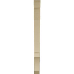 Ekena Millwork - BKTUR035X38X44BOA06RCPR - Timberthane Faux Wood Balboa Style Bracket, Slat Ends, 3 1/2"W x 38"D x 44"H, Primed Tan