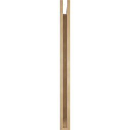 Ekena Millwork - BKTUR035X38X44BOA06RCPR - Timberthane Faux Wood Balboa Style Bracket, Slat Ends, 3 1/2"W x 38"D x 44"H, Primed Tan