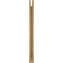 Ekena Millwork - BKTUR035X38X46BOA06RCPR - Timberthane Faux Wood Balboa Style Bracket, Slat Ends, 3 1/2"W x 38"D x 46"H, Primed Tan
