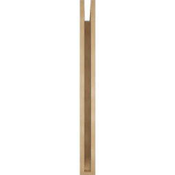 Ekena Millwork - BKTUR035X40X40BOA06RCPR - Timberthane Faux Wood Balboa Style Bracket, Slat Ends, 3 1/2"W x 40"D x 40"H, Primed Tan