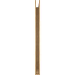 Ekena Millwork - BKTUR035X40X48BOA06RCPR - Timberthane Faux Wood Balboa Style Bracket, Slat Ends, 3 1/2"W x 40"D x 48"H, Primed Tan