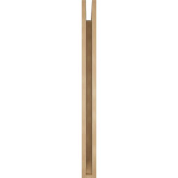 Ekena Millwork - BKTUR035X42X42BOA06RCPR - Timberthane Faux Wood Balboa Style Bracket, Slat Ends, 3 1/2"W x 42"D x 42"H, Primed Tan