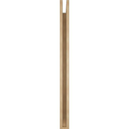 Ekena Millwork - BKTUR035X42X48BOA06RCPR - Timberthane Faux Wood Balboa Style Bracket, Slat Ends, 3 1/2"W x 42"D x 48"H, Primed Tan
