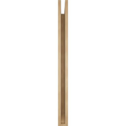 Ekena Millwork - BKTUR035X44X44BOA06RCPR - Timberthane Faux Wood Balboa Style Bracket, Slat Ends, 3 1/2"W x 44"D x 44"H, Primed Tan
