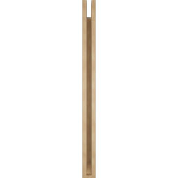 Ekena Millwork - BKTUR035X44X48BOA06RCPR - Timberthane Faux Wood Balboa Style Bracket, Slat Ends, 3 1/2"W x 44"D x 48"H, Primed Tan