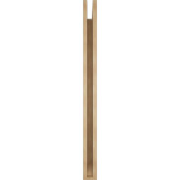 Ekena Millwork - BKTUR035X46X46BOA06RCPR - Timberthane Faux Wood Balboa Style Bracket, Slat Ends, 3 1/2"W x 46"D x 46"H, Primed Tan