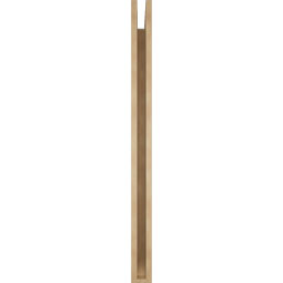 Ekena Millwork - BKTUR035X48X48BOA06RCPR - Timberthane Faux Wood Balboa Style Bracket, Slat Ends, 3 1/2"W x 48"D x 48"H, Primed Tan