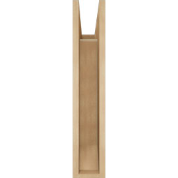 Ekena Millwork - BKTUR055X18X30BOA06RCPR - Timberthane Faux Wood Balboa Style Bracket, Slat Ends, 5 1/2"W x 18"D x 30"H, Primed Tan