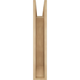 Ekena Millwork - BKTUR055X20X32BOA06RCPR - Timberthane Faux Wood Balboa Style Bracket, Slat Ends, 5 1/2"W x 20"D x 32"H, Primed Tan