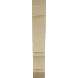 Ekena Millwork - BKTUR055X22X34BOA06RCPR - Timberthane Faux Wood Balboa Style Bracket, Slat Ends, 5 1/2"W x 22"D x 34"H, Primed Tan