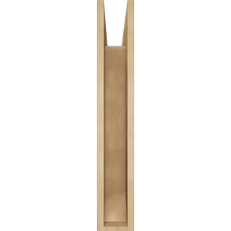Ekena Millwork - BKTUR055X22X34BOA06RCPR - Timberthane Faux Wood Balboa Style Bracket, Slat Ends, 5 1/2"W x 22"D x 34"H, Primed Tan