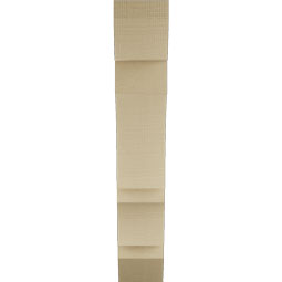 Ekena Millwork - BKTUR055X24X32BOA06RCPR - Timberthane Faux Wood Balboa Style Bracket, Slat Ends, 5 1/2"W x 24"D x 32"H, Primed Tan