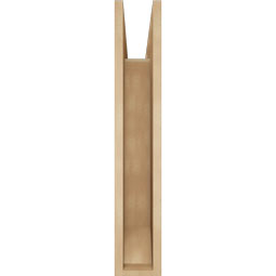 Ekena Millwork - BKTUR055X24X32BOA06RCPR - Timberthane Faux Wood Balboa Style Bracket, Slat Ends, 5 1/2"W x 24"D x 32"H, Primed Tan