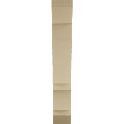 Ekena Millwork - BKTUR055X24X36BOA06RCPR - Timberthane Faux Wood Balboa Style Bracket, Slat Ends, 5 1/2"W x 24"D x 36"H, Primed Tan
