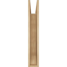 Ekena Millwork - BKTUR055X26X34BOA06RCPR - Timberthane Faux Wood Balboa Style Bracket, Slat Ends, 5 1/2"W x 26"D x 34"H, Primed Tan