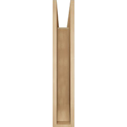 Ekena Millwork - BKTUR055X28X32BOA06RCPR - Timberthane Faux Wood Balboa Style Bracket, Slat Ends, 5 1/2"W x 28"D x 32"H, Primed Tan