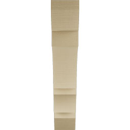 Ekena Millwork - BKTUR055X30X30BOA06RCPR - Timberthane Faux Wood Balboa Style Bracket, Slat Ends, 5 1/2"W x 30"D x 30"H, Primed Tan